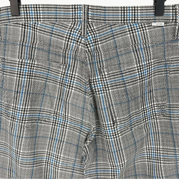 MOTHER The Insider Cropped Ankle Pants | Sz 28 | Grey/Blue Plaid - Picture 9 of 12